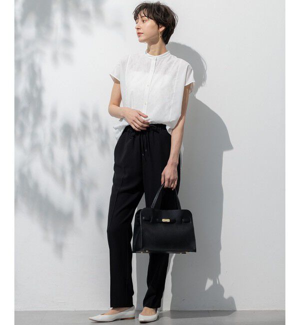 23区「【Oggi・CLASSY.掲載】ストレッチジョーゼット テーパード パンツ」|その他|