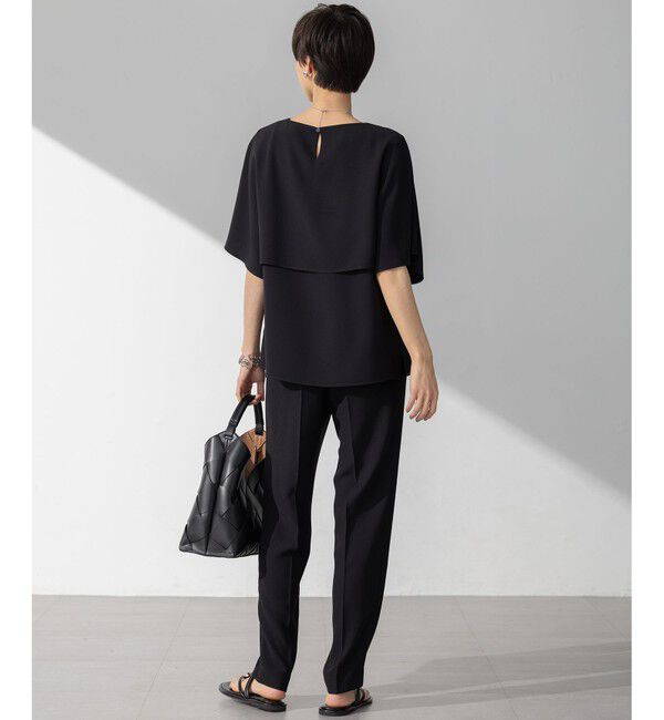 23区「【Oggi・CLASSY.掲載】ストレッチジョーゼット テーパード パンツ」|その他|