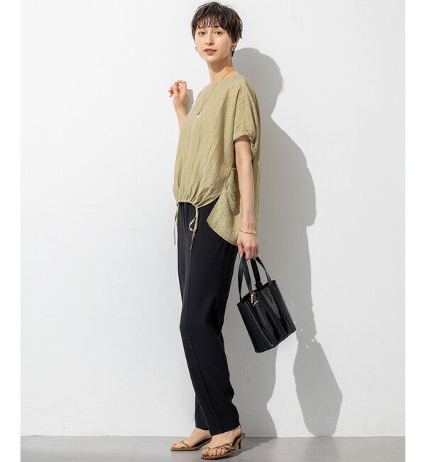 23区「【Oggi・CLASSY.掲載】ストレッチジョーゼット テーパード パンツ」|その他|