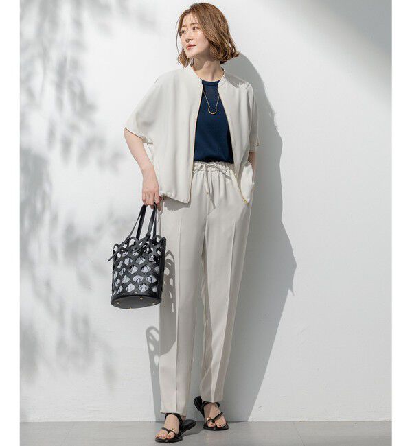 23区「【Oggi・CLASSY.掲載】ストレッチジョーゼット テーパード パンツ」|その他|