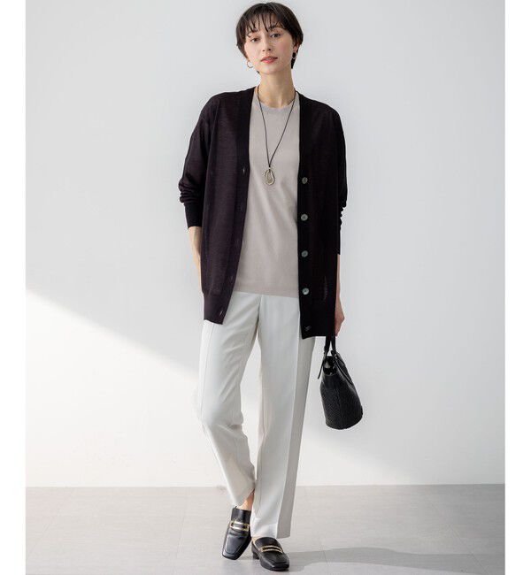 23区「【Oggi・CLASSY.掲載】ストレッチジョーゼット テーパード パンツ」|その他|