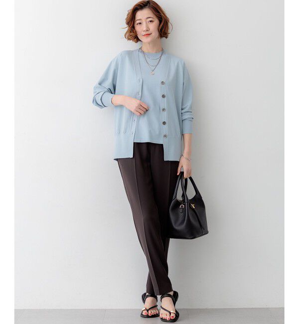 23区「【Oggi・CLASSY.掲載】ストレッチジョーゼット テーパード パンツ」|その他|