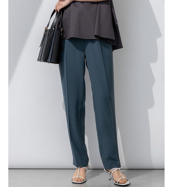 23区「【Oggi・CLASSY.掲載】ストレッチジョーゼット テーパード パンツ」|その他|ﾀﾞｰｸｸﾞ