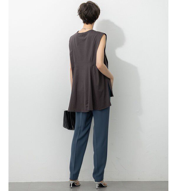 23区「【Oggi・CLASSY.掲載】ストレッチジョーゼット テーパード パンツ」|その他|