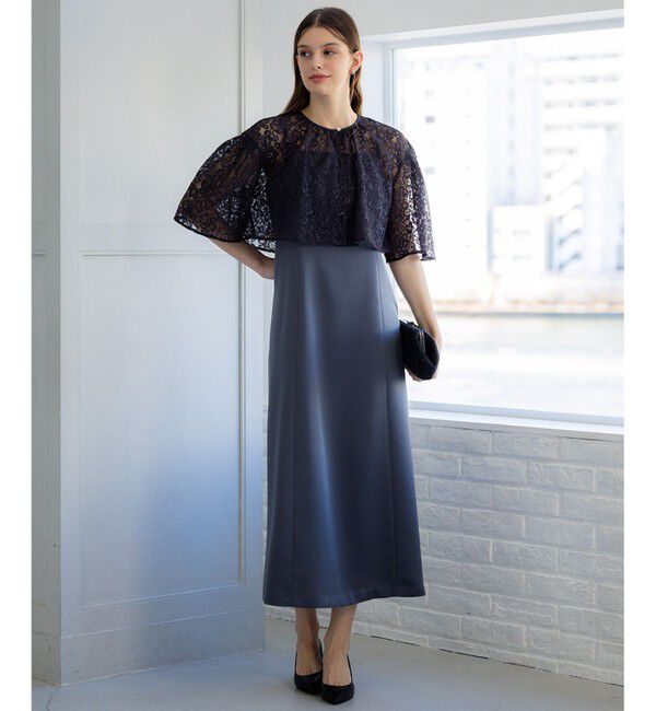 23区「【APPLAUDIR】ブライトフラワーレースコンビ ドレス」|ドレス|