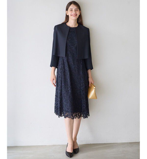 23区「【APPLAUDIR】モールラインフラワーレース ドレス」|ドレス|