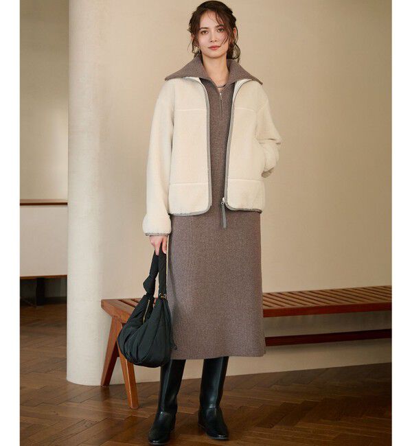 23区「【SLOW/一部店舗限定】エコファー ブルゾン」|ブルゾン・スタジャン|