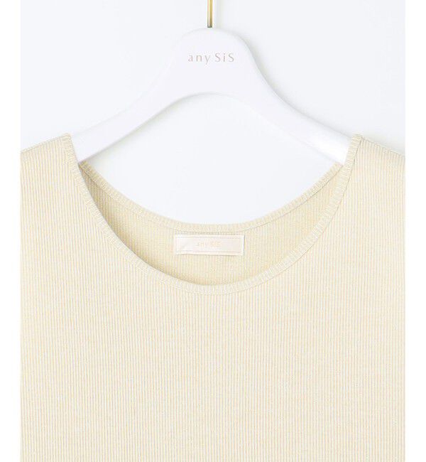 any SiS「ラメテレコ タンクトップ」|タンクトップ|