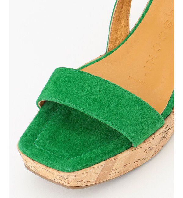  「FABIO RUSCONI コルクウェッジサンダル」|サンダル|