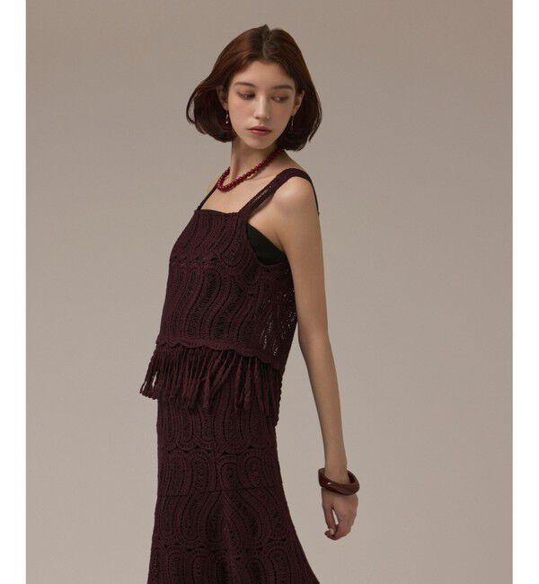 GRACE CONTINENTAL「クロシェレースキャミ」|その他|