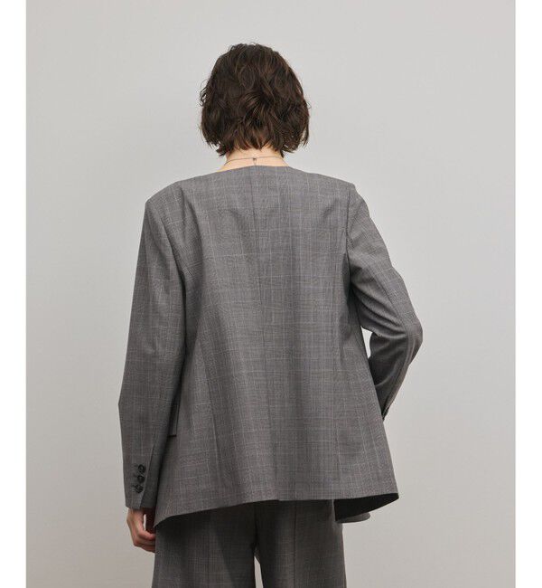 Diagram「デザインフロントジャケット」|ノーカラージャケット|