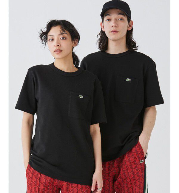 LACOSTE「鹿の子地ポケット半袖Tシャツ」|Tシャツ・カットソー|