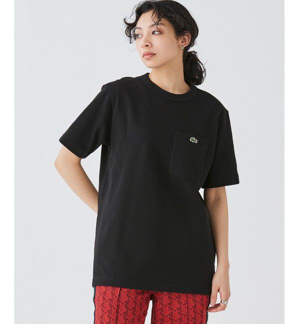 LACOSTE「鹿の子地ポケット半袖Tシャツ」|Tシャツ・カットソー|