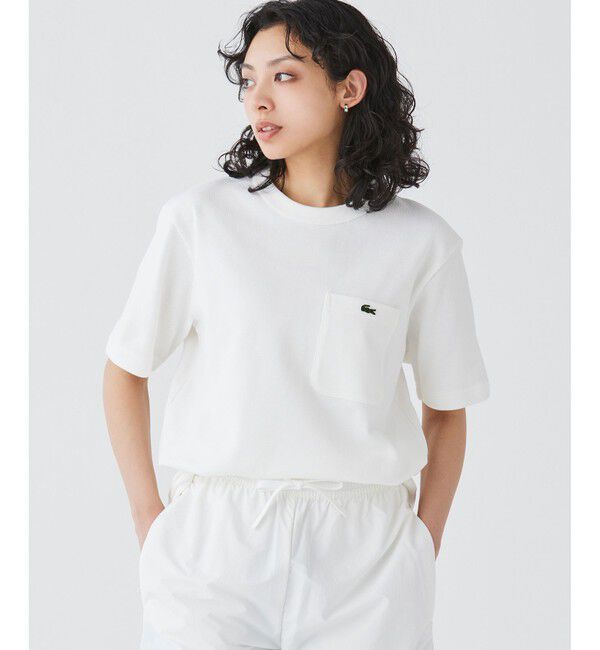 LACOSTE「鹿の子地ポケット半袖Tシャツ」|Tシャツ・カットソー|