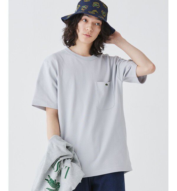 LACOSTE「鹿の子地ポケット半袖Tシャツ」|Tシャツ・カットソー|