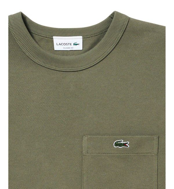 LACOSTE「鹿の子地ポケット半袖Tシャツ」|Tシャツ・カットソー|