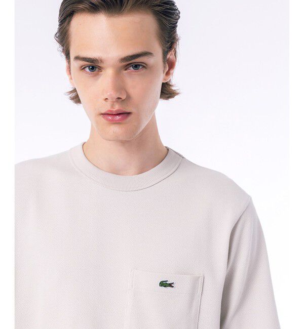 LACOSTE「鹿の子地ポケット半袖Tシャツ」|Tシャツ・カットソー|