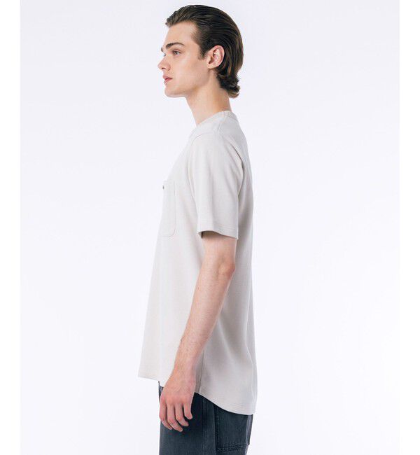 LACOSTE「鹿の子地ポケット半袖Tシャツ」|Tシャツ・カットソー|