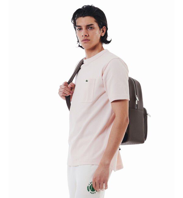 LACOSTE「鹿の子地ポケット半袖Tシャツ」|Tシャツ・カットソー|