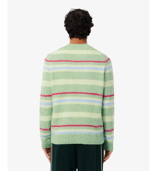 LACOSTE「アルパカブレンドボーダーニットセーター」|ニット・セーター|