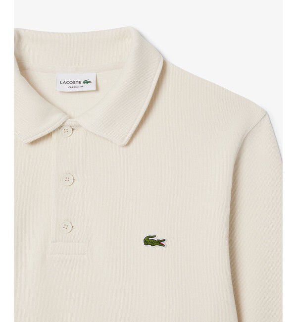 LACOSTE「コットンニットロングスリーブポロシャツ」|ニット・セーター|