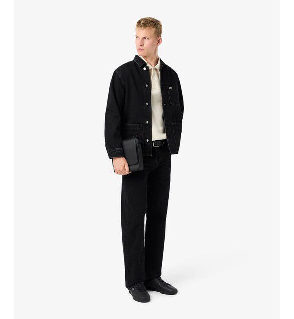 LACOSTE「コットンニットロングスリーブポロシャツ」|ニット・セーター|