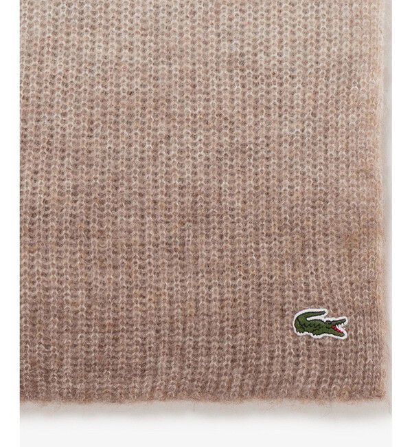 LACOSTE「アルパカブレンドグラデーションニットマフラー」|マフラー|