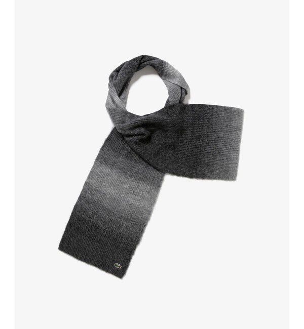 LACOSTE「アルパカブレンドグラデーションニットマフラー」|マフラー|