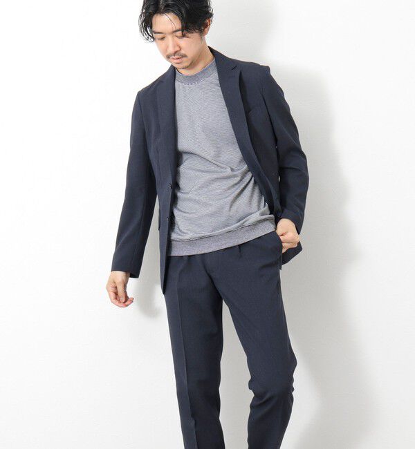 NOLLEY'S goodman「《ビジカジ対応》セミシルケットスムース ボーダードレスTシャツ 25SS」|Tシャツ・カットソー|