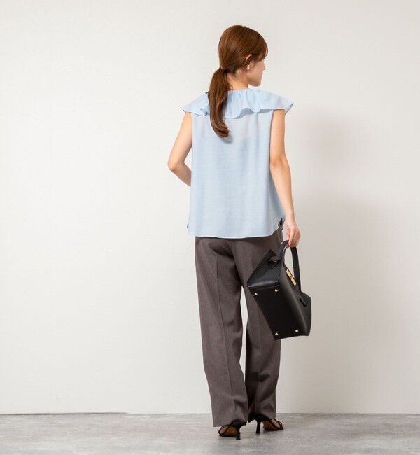 NOLLEY'S sophi「シアーラッフルノースリーブブラウス」|シャツ・ブラウス|