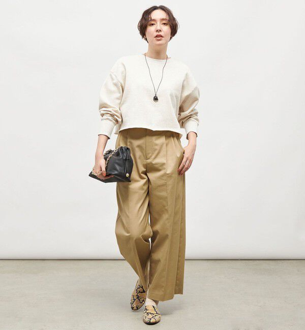 NOLLEY'S「ショート丈裏毛スウェット」|スウェット・ジャージ|