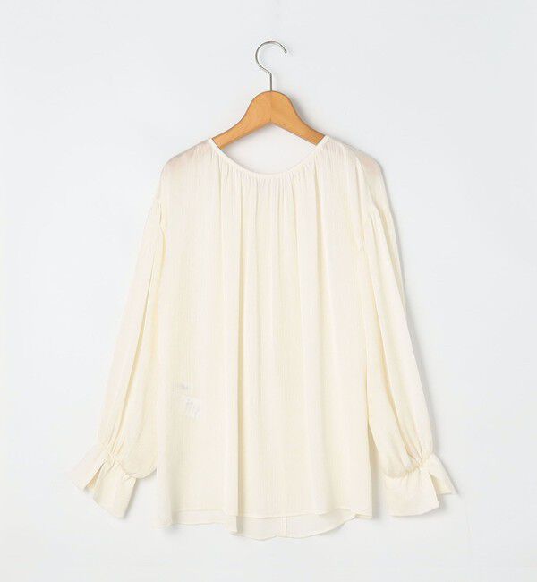 NOLLEY'S「楊柳サテン2WAYギャザーブラウス」|シャツ・ブラウス|