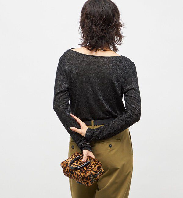 NOLLEY'S sophi「ウォッシャブルカシミヤシルクシアーラメドレープロンT」|Tシャツ・カットソー|