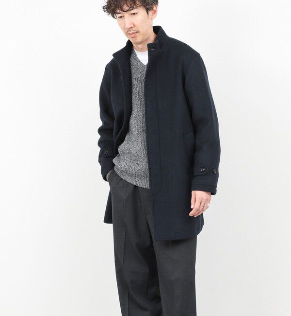 NOLLEY'S goodman「《ビジカジ対応》尾州ビーバースタンドカラーコート 25AW」|その他|