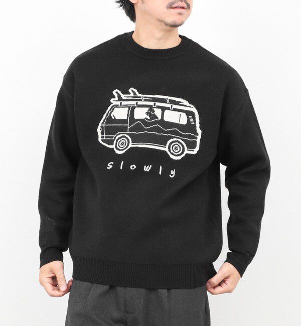 NOLLEY'S goodman「【STONEWOLD】WAGON ウォッシャブル CN 25AW」|ニット・セーター|ブラック