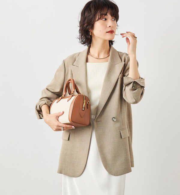 NOLLEY'S sophi「ウォッシャブルリネンライクオーバージャケット」|テーラードジャケット|