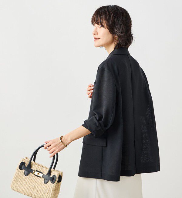 NOLLEY'S sophi「ウォッシャブルリネンライクオーバージャケット」|テーラードジャケット|