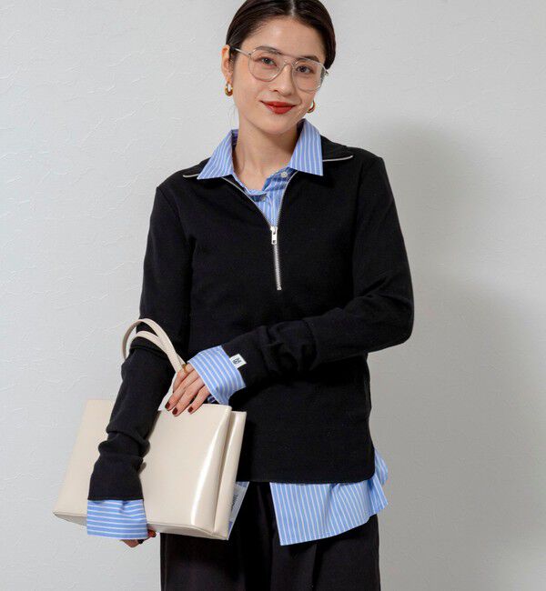 MAQWEL「【MAQWEL/マクウェル】ウォッシャブルストライプシャツ」|シャツ・ブラウス|