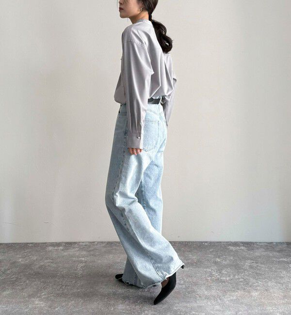 fredy emue「《セットアップ対応》TRパール釦バンドカラーシャツ」|シャツ・ブラウス|