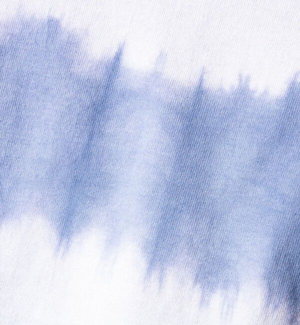 GLOSTER「【GLOSTER/グロスター】16/-綿天竺 タイダイ染め ボーダークルーネックTシャツ」|Tシャツ・カットソー|