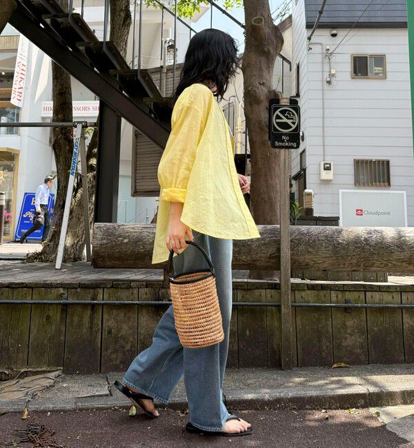 fredy emue「ラミーバンドカラーシャツ」|シャツ・ブラウス|