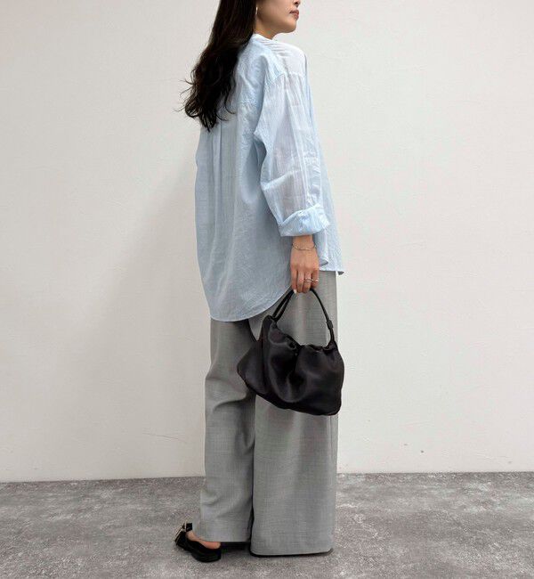 fredy emue「ラミーバンドカラーシャツ」|シャツ・ブラウス|