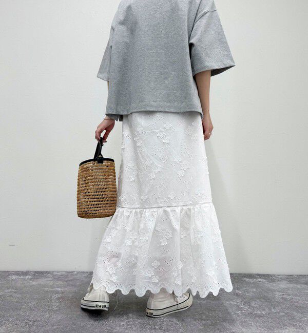fredy emue「コットンレースギャザースカート」|スカート|
