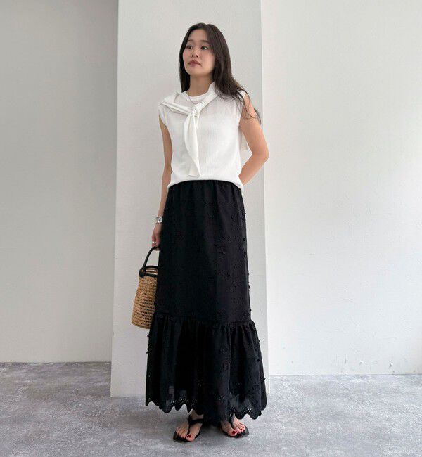 fredy emue「コットンレースギャザースカート」|スカート|