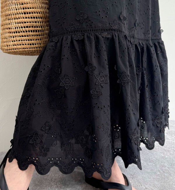 fredy emue「コットンレースギャザースカート」|スカート|