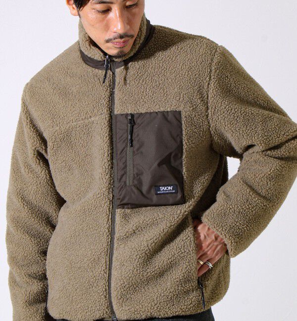 GLOSTER「【2WAYで着回せる】【UNISEX】GLOSTER配色別注 TAIONボア&times;ダウンブルゾン」|ダウン|