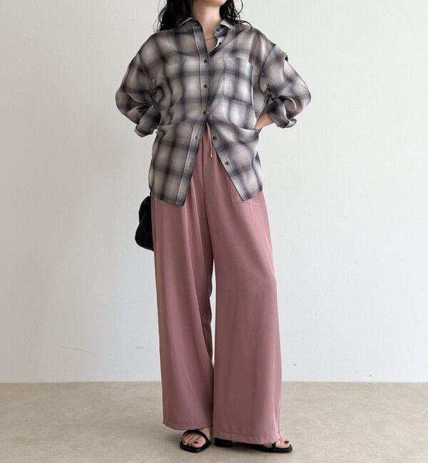 fredy emue「ツイルサテンイージーパンツ」|チノ|