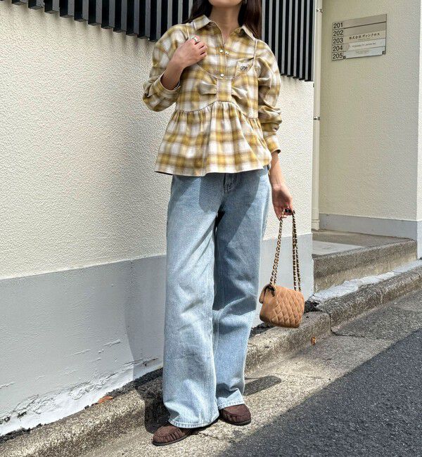 fredy emue「オンブレーチェックキャミビスチェ」|キャミソール|