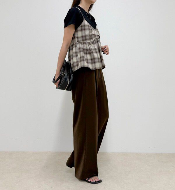 fredy emue「オンブレーチェックキャミビスチェ」|キャミソール|