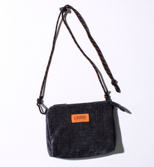 GLOSTER「【UNIVERSAL OVERALL】Uneven dyeing blanket サコッチ」|ショルダー・メッセンジャー|ブラック